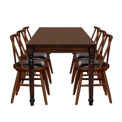 BỘ BÀN ĂN 6 GHẾ PORTER 1.8