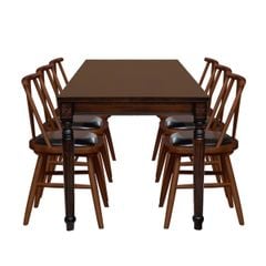 BỘ BÀN ĂN 6 GHẾ PORTER 1.8