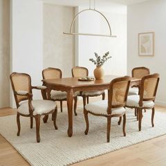 BỘ BÀN ĂN 6 GHẾ LOUIS XV