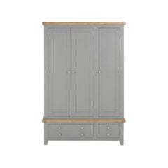 TỦ QUẦN ÁO CHICAGO MÀU XÁM 3 CÁNH