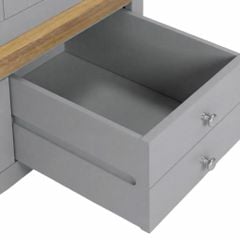 TỦ QUẦN ÁO CHICAGO MÀU XÁM 3 CÁNH