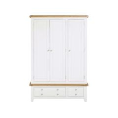 TỦ QUẦN ÁO CHICAGO MÀU TRẮNG 3 CÁNH
