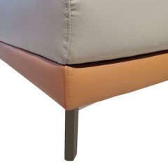 GHẾ SOFA ĐƠN DA BÒ PINK 9855