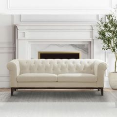 GHẾ SOFA 3 CHỖ ABBYSON MÀU TRẮNG