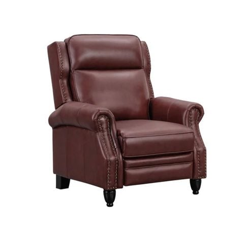 GHẾ SOFA ĐƠN DA BÒ CHỈNH CƠ POLLENZO MÀU ĐỎ