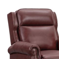 GHẾ SOFA ĐƠN DA BÒ CHỈNH CƠ POLLENZO MÀU ĐỎ