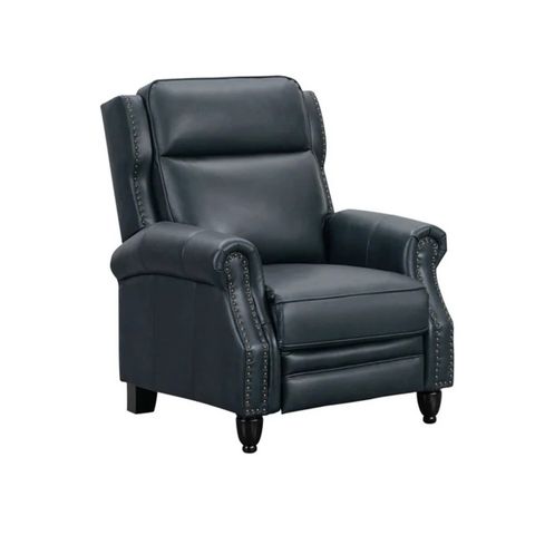 GHẾ SOFA ĐƠN DA BÒ CHỈNH CƠ POLLENZO MÀU XANH