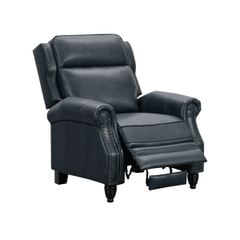 GHẾ SOFA ĐƠN DA BÒ CHỈNH CƠ POLLENZO MÀU XANH