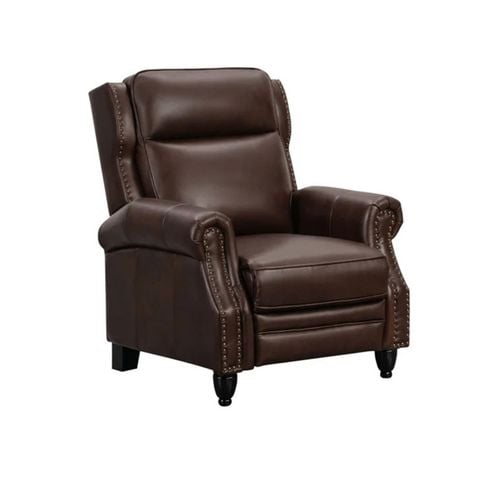 GHẾ SOFA ĐƠN DA BÒ CHỈNH CƠ POLLENZO MÀU NÂU