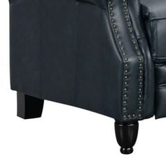 GHẾ SOFA ĐƠN DA BÒ CHỈNH CƠ POLLENZO MÀU XANH