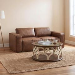 GHẾ SOFA DA BÒ 2 CHỖ HAVANA