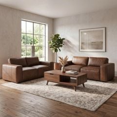 GHẾ SOFA DA BÒ 3 CHỖ HAVANA