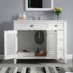 TỦ LAVABO PALM BEACH 42 INCH MÀU TRẮNG