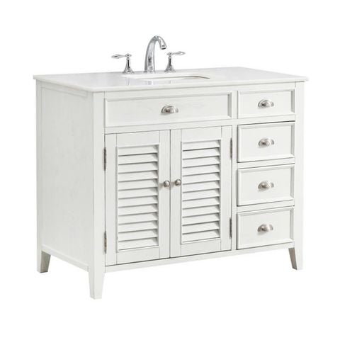 TỦ LAVABO PALM BEACH 42 INCH MÀU TRẮNG