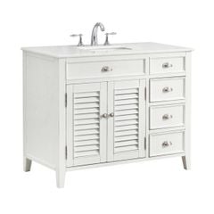 TỦ LAVABO PALM BEACH 42 INCH MÀU TRẮNG