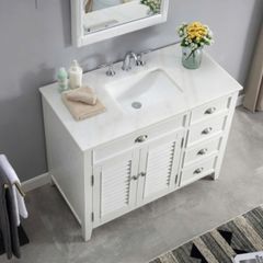 TỦ LAVABO PALM BEACH 42 INCH MÀU TRẮNG
