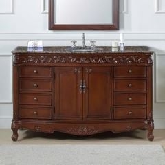 TỦ LAVABO BUCKINGHAM 56 INCH MÀU NÂU
