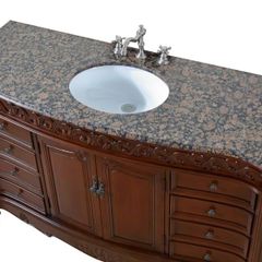 TỦ LAVABO BUCKINGHAM 56 INCH MÀU NÂU