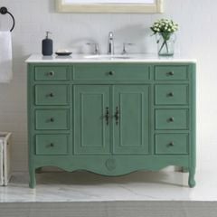 TỦ LAVABO PROVENCE 47 INCH MÀU XANH