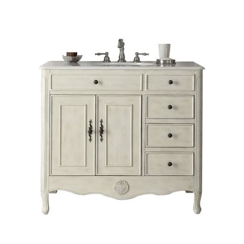 TỦ LAVABO PROVENCE 42 INCH MÀU BE