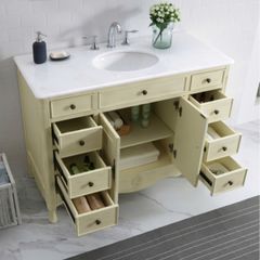 TỦ LAVABO PROVENCE 47 INCH MÀU BE