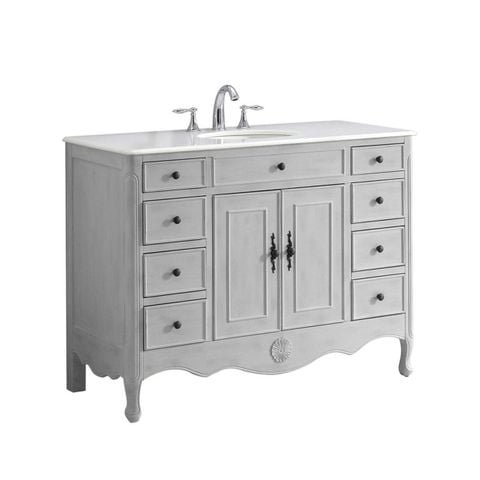 TỦ LAVABO PROVENCE 47 INCH MÀU XÁM