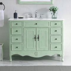 TỦ LAVABO PROVENCE 47 INCH MÀU XANH