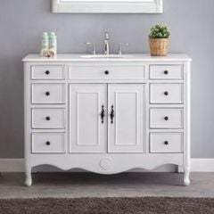 TỦ LAVABO PROVENCE 47 INCH MÀU TRẮNG