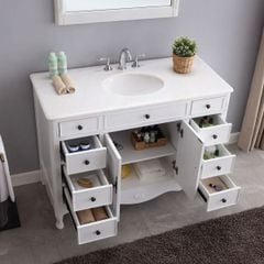TỦ LAVABO PROVENCE 47 INCH MÀU TRẮNG