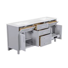 TỦ LAVABO MAYA 72 INCH MÀU XÁM