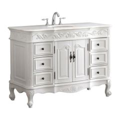 TỦ LAVABO BUCKINGHAM 42 INCH MÀU TRẮNG