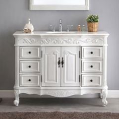TỦ LAVABO BUCKINGHAM 42 INCH MÀU TRẮNG