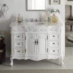 TỦ LAVABO BUCKINGHAM 42 INCH MÀU TRẮNG