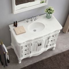 TỦ LAVABO BUCKINGHAM 42 INCH MÀU TRẮNG
