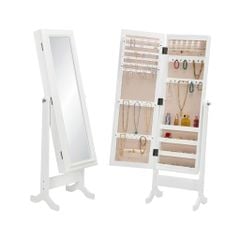 GƯƠNG ĐỨNG VIRGINIA KIÊM TỦ TRANG SỨC MÀU TRẮNG