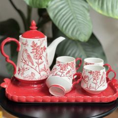 BỘ ẤM CHÉN HOA VĂN CỔ ĐIỂN