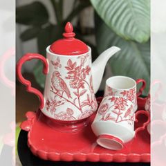 BỘ ẤM CHÉN HOA VĂN CỔ ĐIỂN