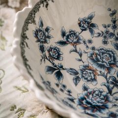 ĐĨA TRANG TRÍ MÀU XANH