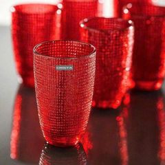 BỘ 6 CỐC ĐỎ CRISTA 420ML MÀU ĐỎ