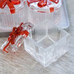 BỘ KHAY ARCRYLIC ĐỰNG SNACK 4 HŨ