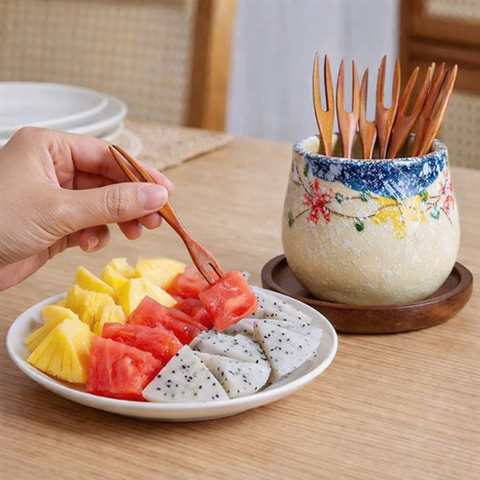 HŨ ĐỰNG DĨA ĂN TRÁI CÂY HÌNH HOA