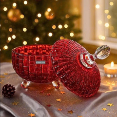 BỘ 2 HŨ KẸO CRISTA  MÀU ĐỎ