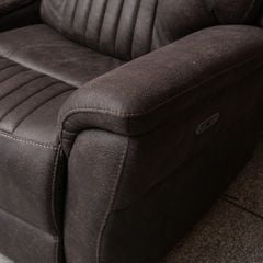 GHẾ SOFA 2 CHỖ CHỈNH ĐIỆN CHARCOAL