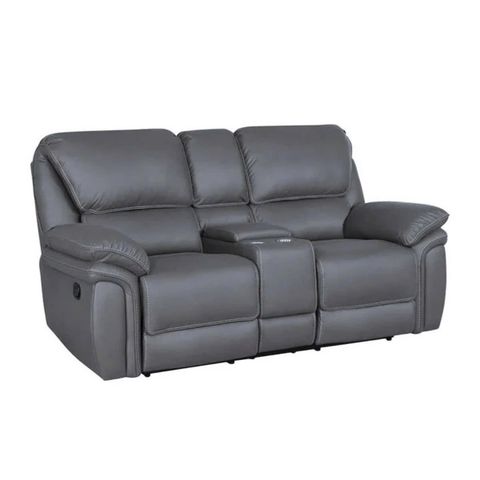 GHẾ SOFA 2 CHỖ CHỈNH CƠ BRETON MÀU XÁM