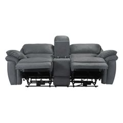 GHẾ SOFA 2 CHỖ CHỈNH CƠ BRETON MÀU XÁM