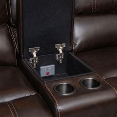 GHẾ SOFA 2 CHỖ DA BÒ CHỈNH ĐIỆN DARIUS
