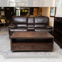 GHẾ SOFA 2 CHỖ DA BÒ CHỈNH ĐIỆN DARIUS