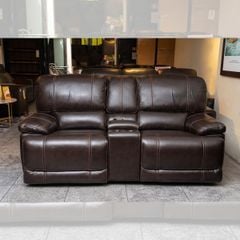 GHẾ SOFA 2 CHỖ DA BÒ CHỈNH ĐIỆN DARIUS