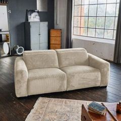 GHẾ SOFA 3 CHỖ CHỈNH ĐIỆN FINN MÀU BE