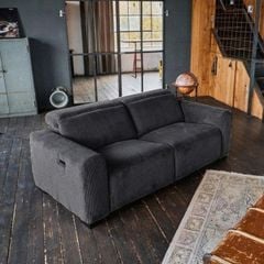 GHẾ SOFA 3 CHỖ CHỈNH ĐIỆN FINN MÀU XÁM